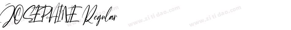 JOSEPHINE Regular字体转换